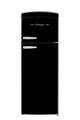 Unique Appliances - 21 in. Wide Classic Retro 7.5cu.ft Compact Top Freezer Refrigerator - Midnight Black