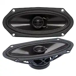 Powerbass - S-4102 - 4x10" Coaxial OEM Replacement Speakers - Pair - Black/Gray