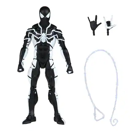 Front. Marvel - Legends Series Future Foundation Spider-Man (Stealth Suit).