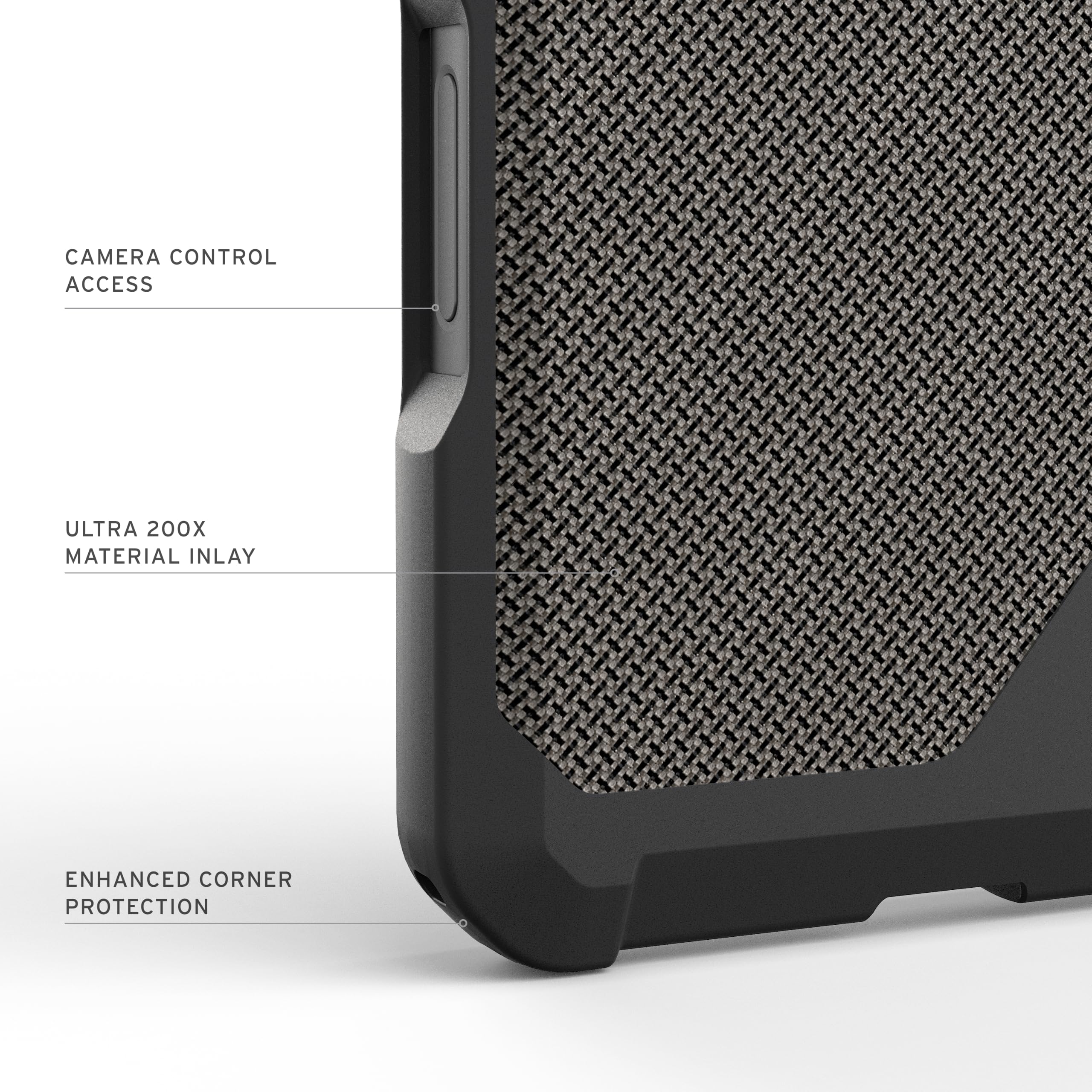CAMERA CONTROL ACCESS  
ULTRA 200X MATERIAL INLAY  
ENHANCED CORNER PROTECTION