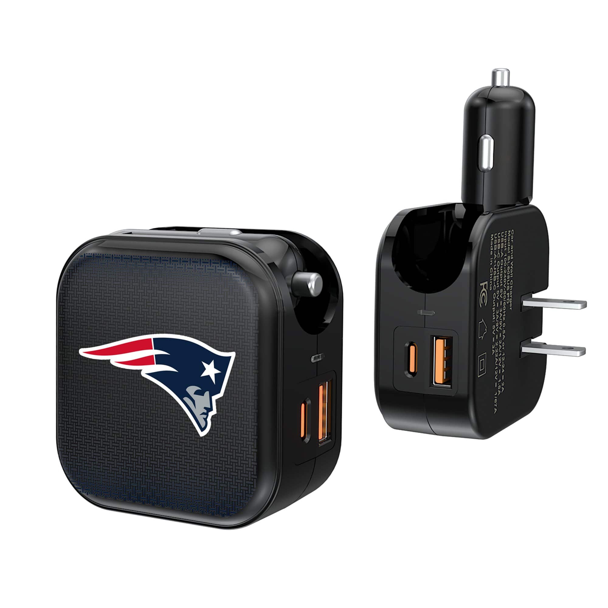 Keyscaper - New England Patriots 2-in-1 USB A/C Charger - Black price history on PriceWatchPro