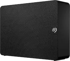 Front. Seagate - Expansion 10TB External USB 3.0 Desktop Hard Drive with Rescue Data Recovery Services - Black.