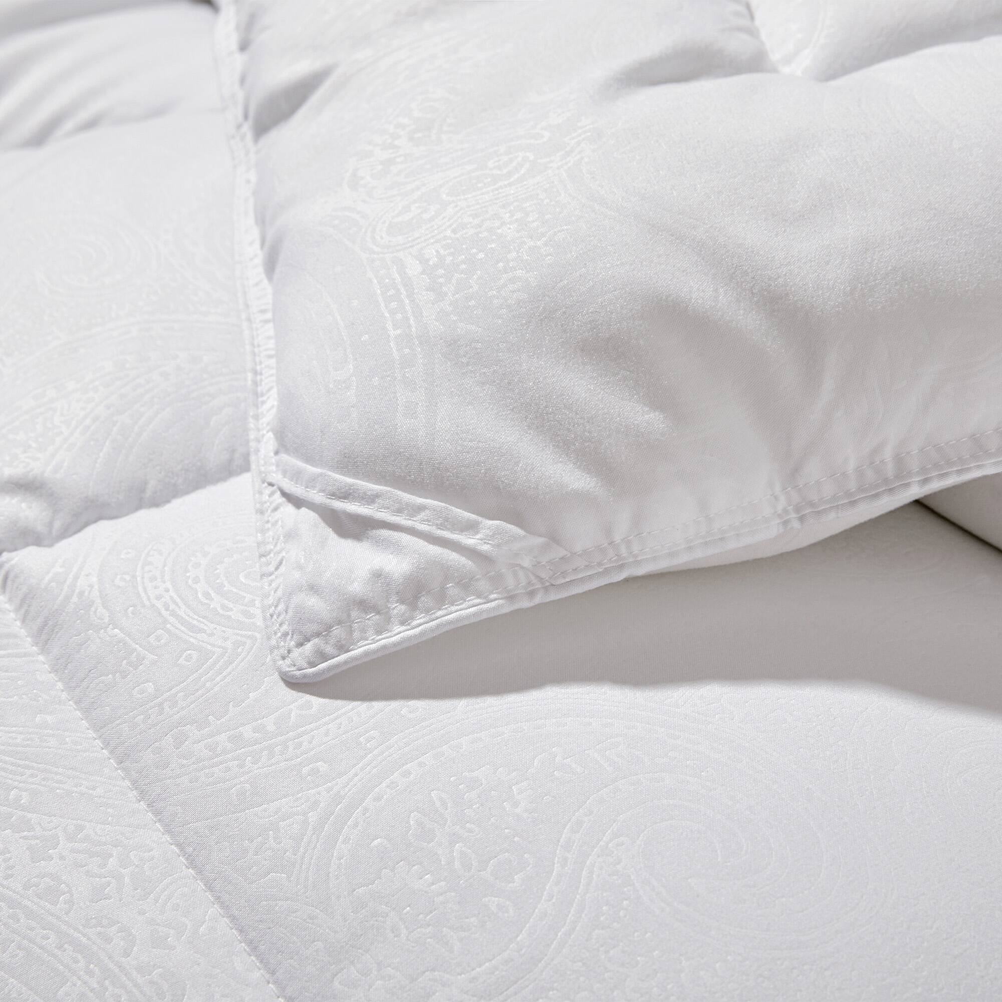 Alt View 1. Peace Nest - Peace Nest All Season Boho Paisley Embossed Down Alternative Duvet Comforter - White.
