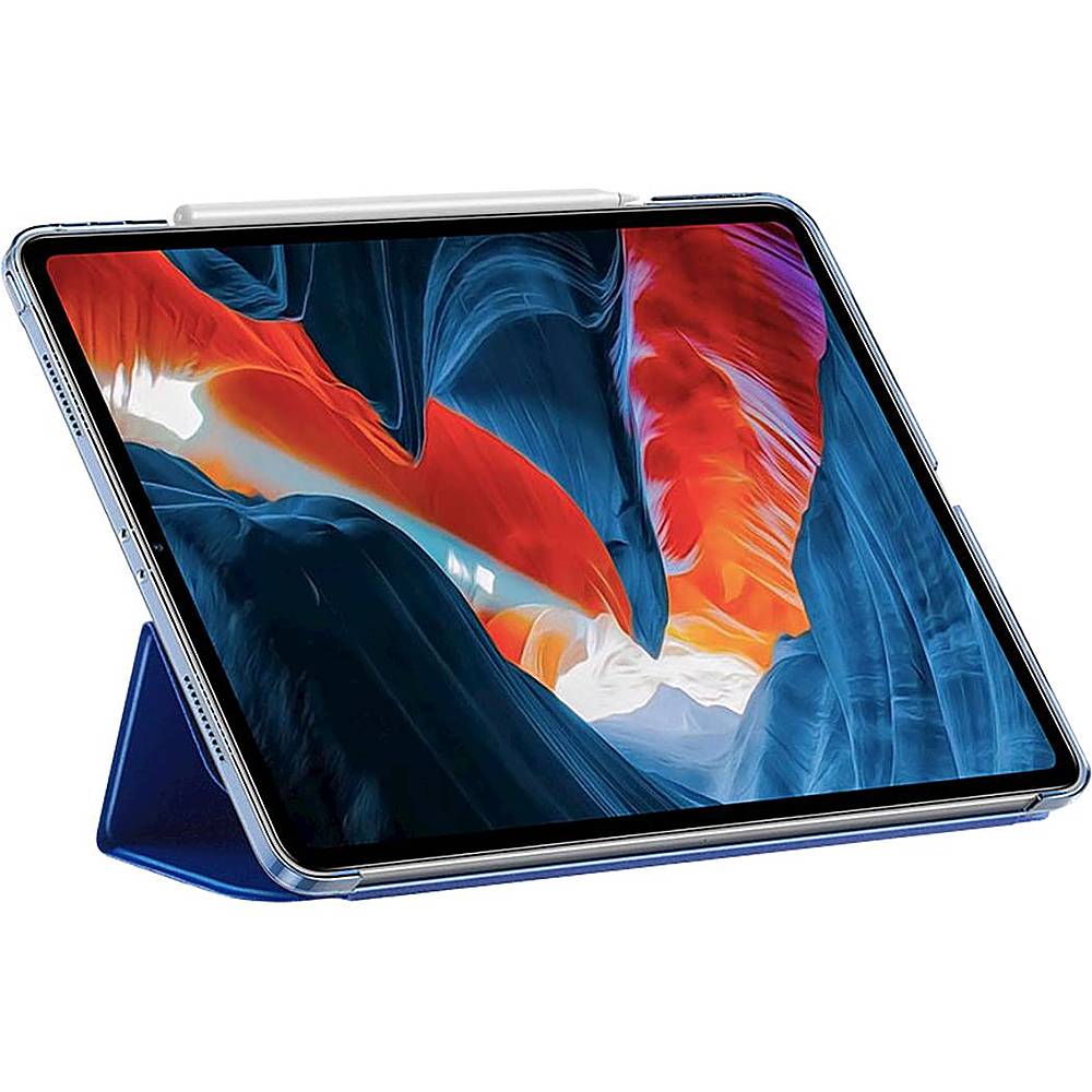 Angle. SaharaCase - ESR Folio Case for Apple iPad Pro 12.9 (4th, 5th, and 6th Gen 2020-2022) - Blue.