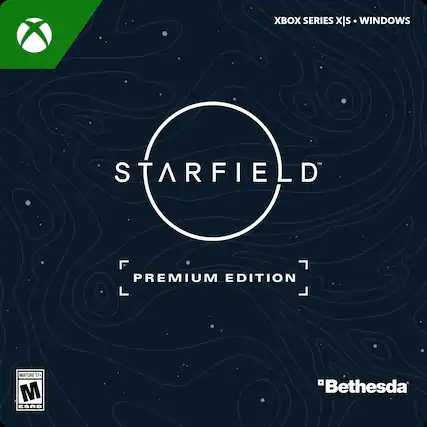 XBOX SERIES X|S • WINDOWS
STARFIELD
PREMIUM EDITION
MATURE 17+
ESRB
"Bethesda" - M (Mature 17+)