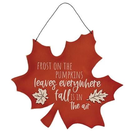 Frost on the pumpkins, leaves everywhere, fall is in the air