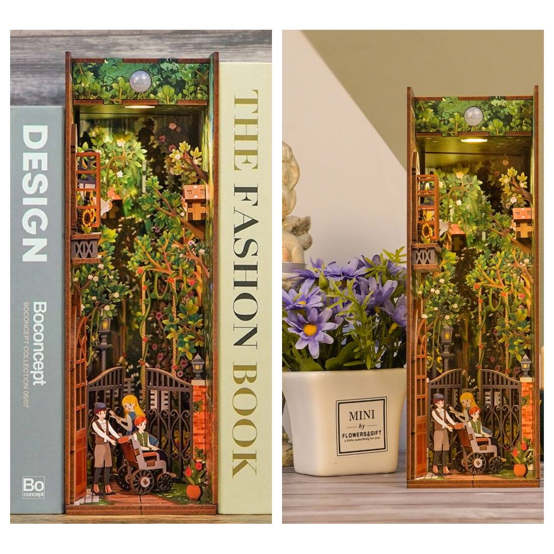 Alt View 1. 3D Puzzle - DIY 3D Book Nook Kit Secret Garden 80pcs.