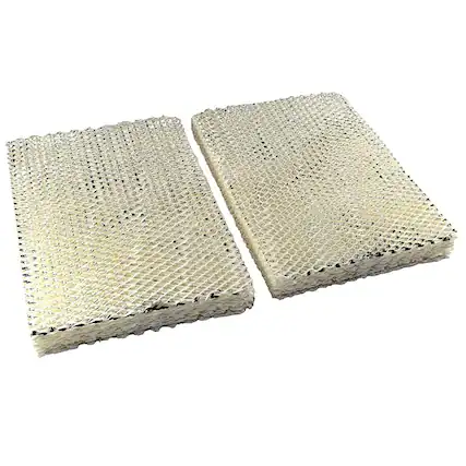Front. HQRP - 2-Pack Humidifier Water Panel Filter Pad Replaces P110-4545 for Carrier Bryant HUMCCWBP2417.