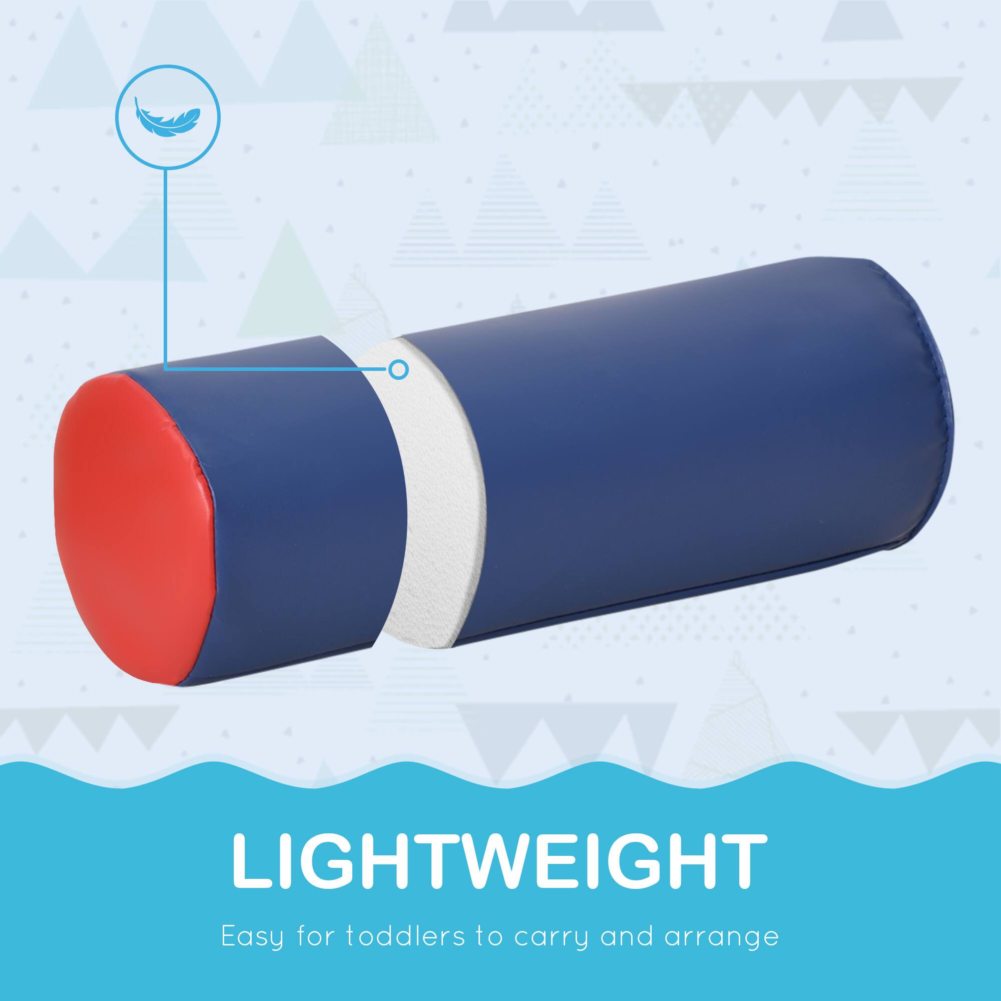 LIGHTWEIGHT  
Easy for toddlers to carry and arrange