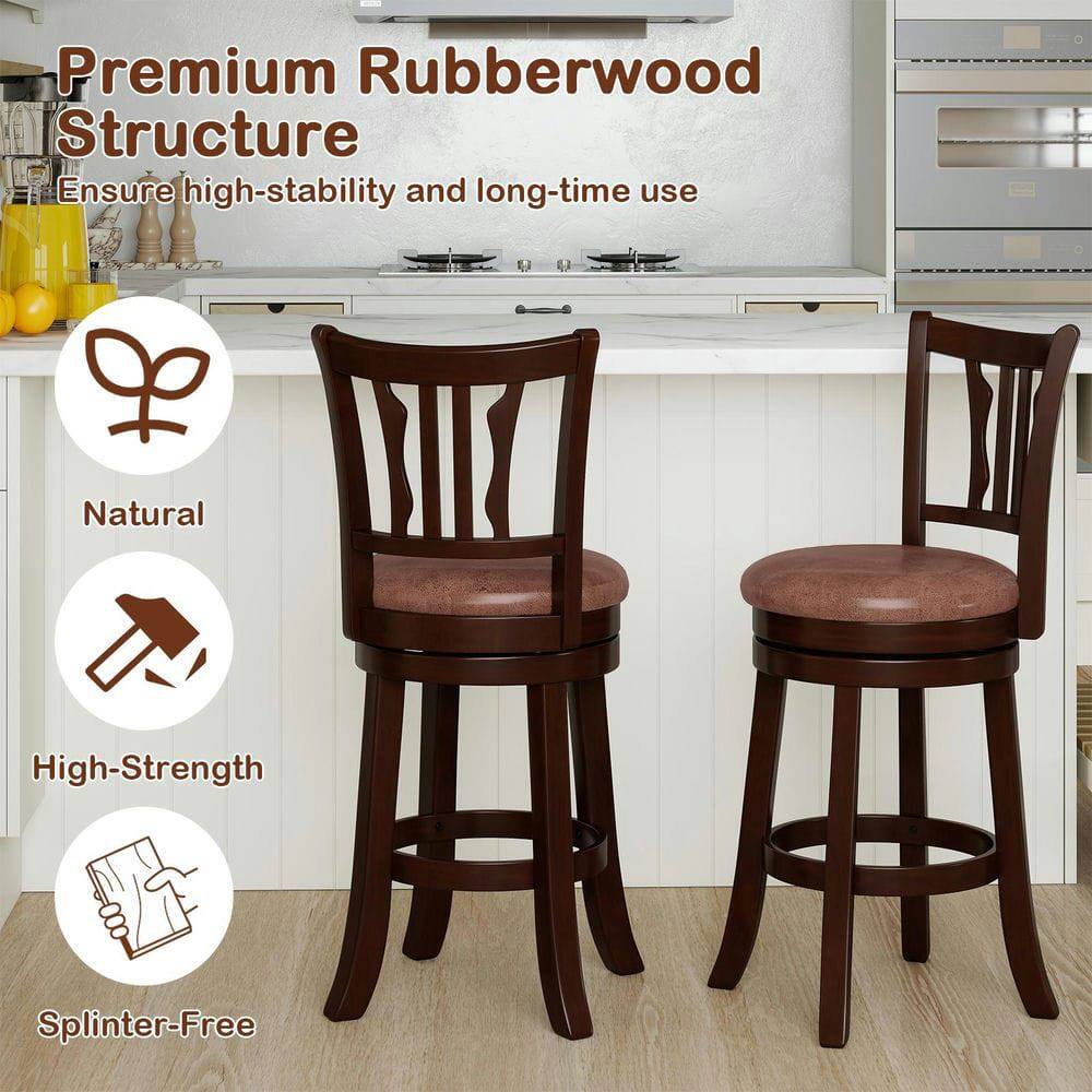 Premium Rubberwood Structure  
Ensure high-stability and long-time use  

Natural  
High-Strength  
Splinter-Free