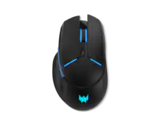 Front. Acer - Acer Predator Cestus 530 Wireless Gaming Mouse, RGB, High Precision Sensor, Adjustable DPI, Ergonomic - Black.