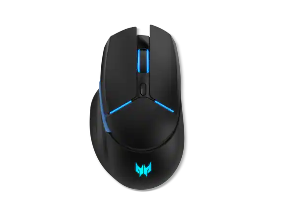 Front. Acer - Acer Predator Cestus 530 Wireless Mouse, RGB, High Precision, Adjustable DPI, Ergonomic Design - RGB.