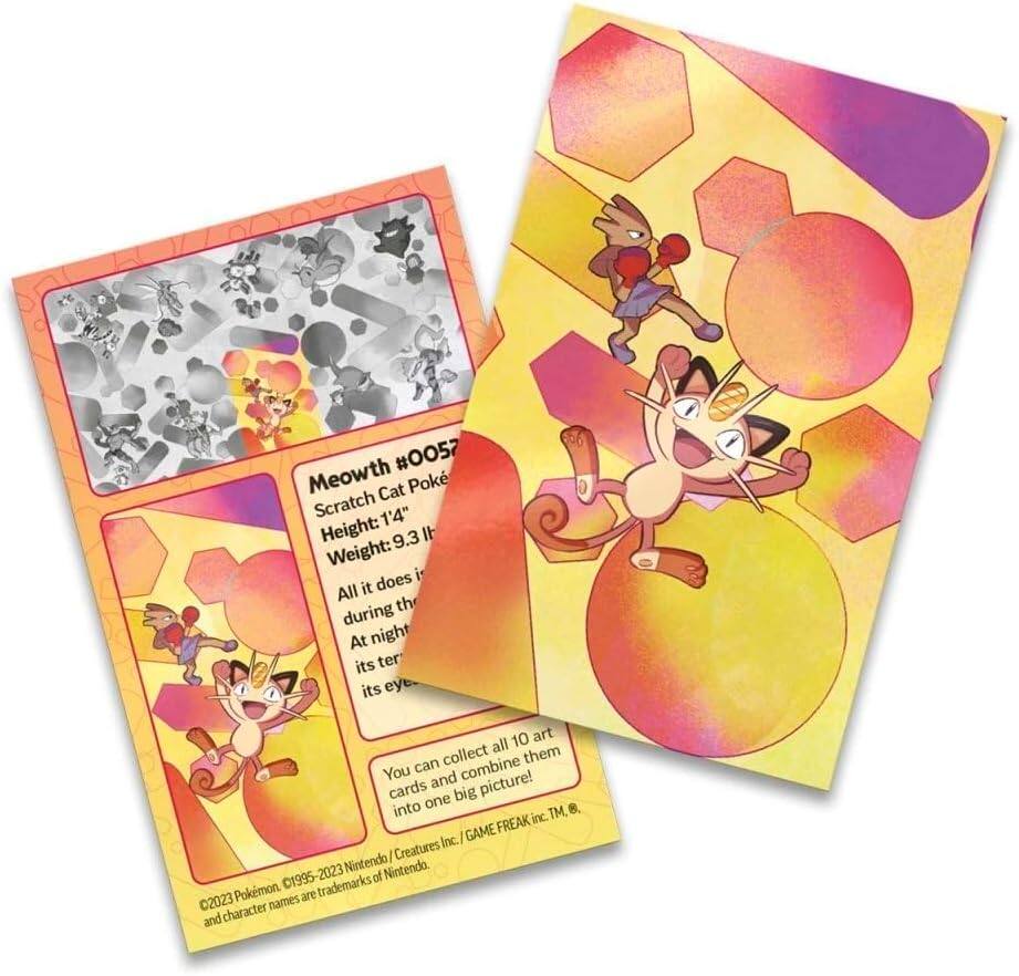 #0057 Meowth Cat Pokémon Scratch  
Height: 1'4"  
Weight: 9.3 lb  
All it does during the day is terrorize its eye!  

10 art all them collect You can combine and picture! cards big into one . inc. TM. GAME FREAK Inc. Creatures Nintendo Nintendo. 1995-2023 trademarks of 2023 Pokémon are names and character