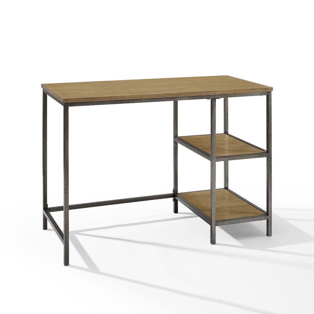 Left. Crosley Furniture - Brooke Desk - Washed Oak.