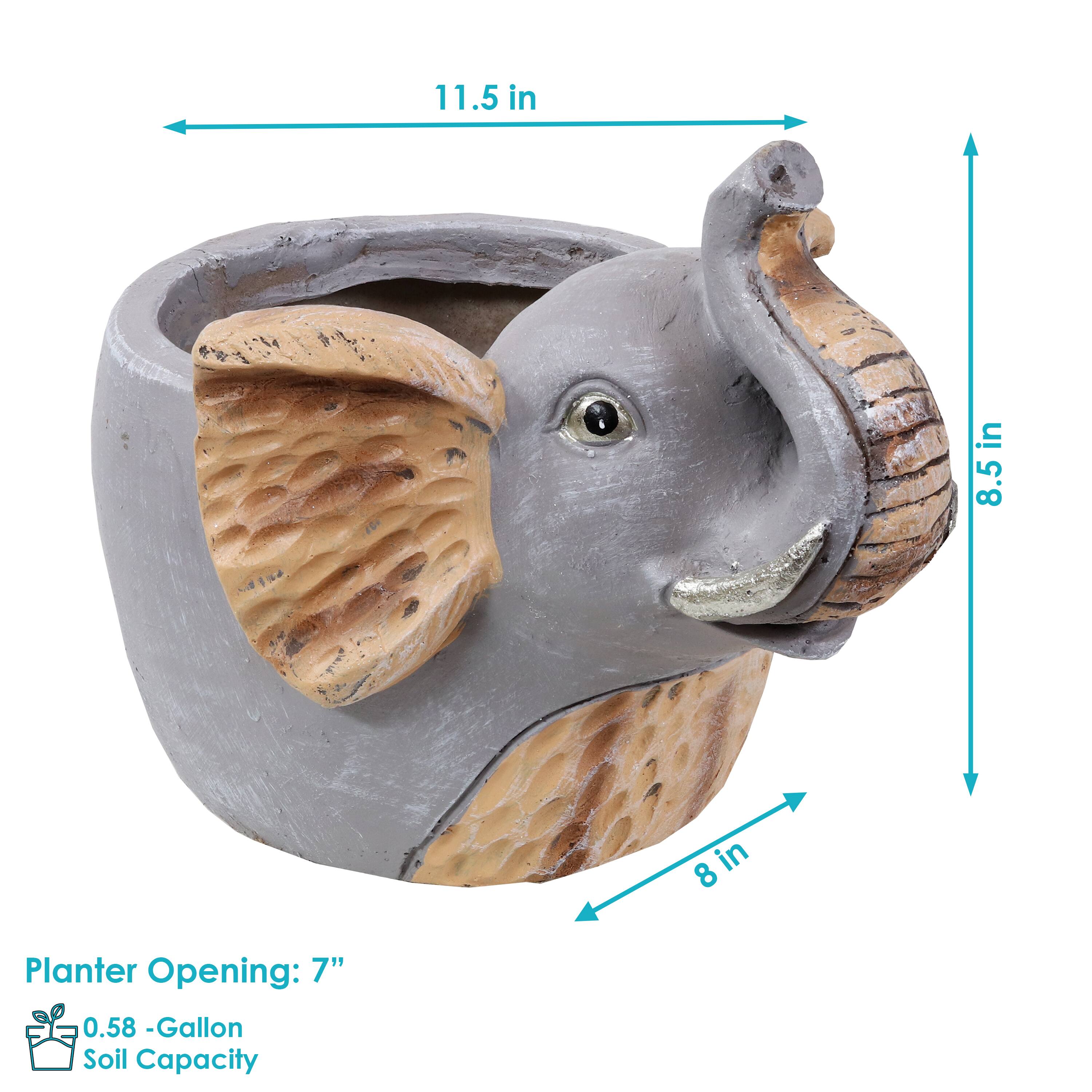 11.5 in  
8.5 in  
8 in  

Planter Opening: 7"  
0.58 - Gallon Soil Capacity