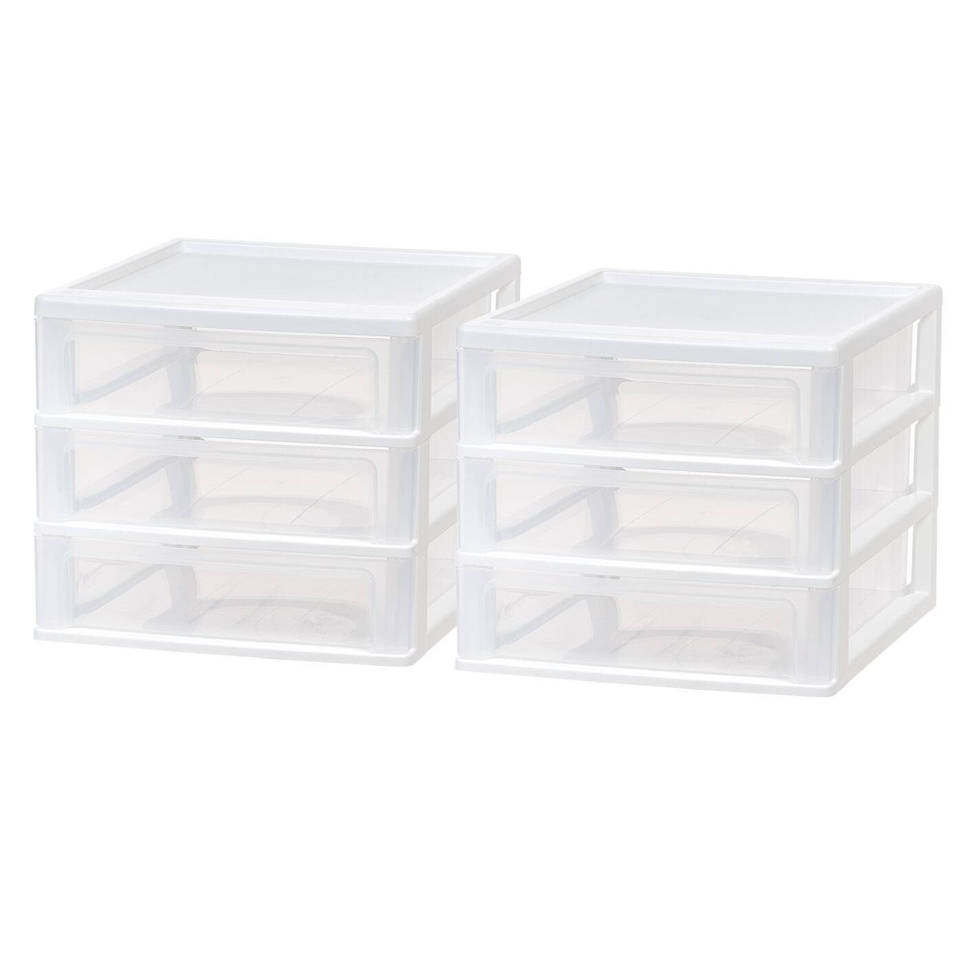 Front. IRIS USA - IRIS USA Plastic Clearview Desktop organize with Drawers.