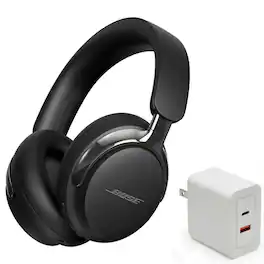 Bundle - Bose - QuietComfort Ultra Bluetooth Headphones (2nd Gen) with Fast Charger, Noise Cancelling - Black