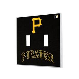 Keyscaper - Pittsburgh Pirates Solid Design Double Toggle Light Switch Plate - Multicolor