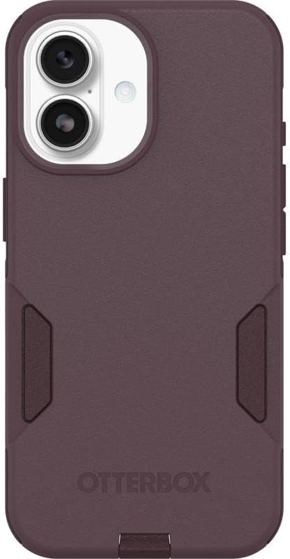 Left. OtterBox - OtterBox iPhone 17 (Only) Bundle: Commuter Series MagSafe Case & Screen Protector - Built-in magnets - Thin & Protective - Purple Mystery.