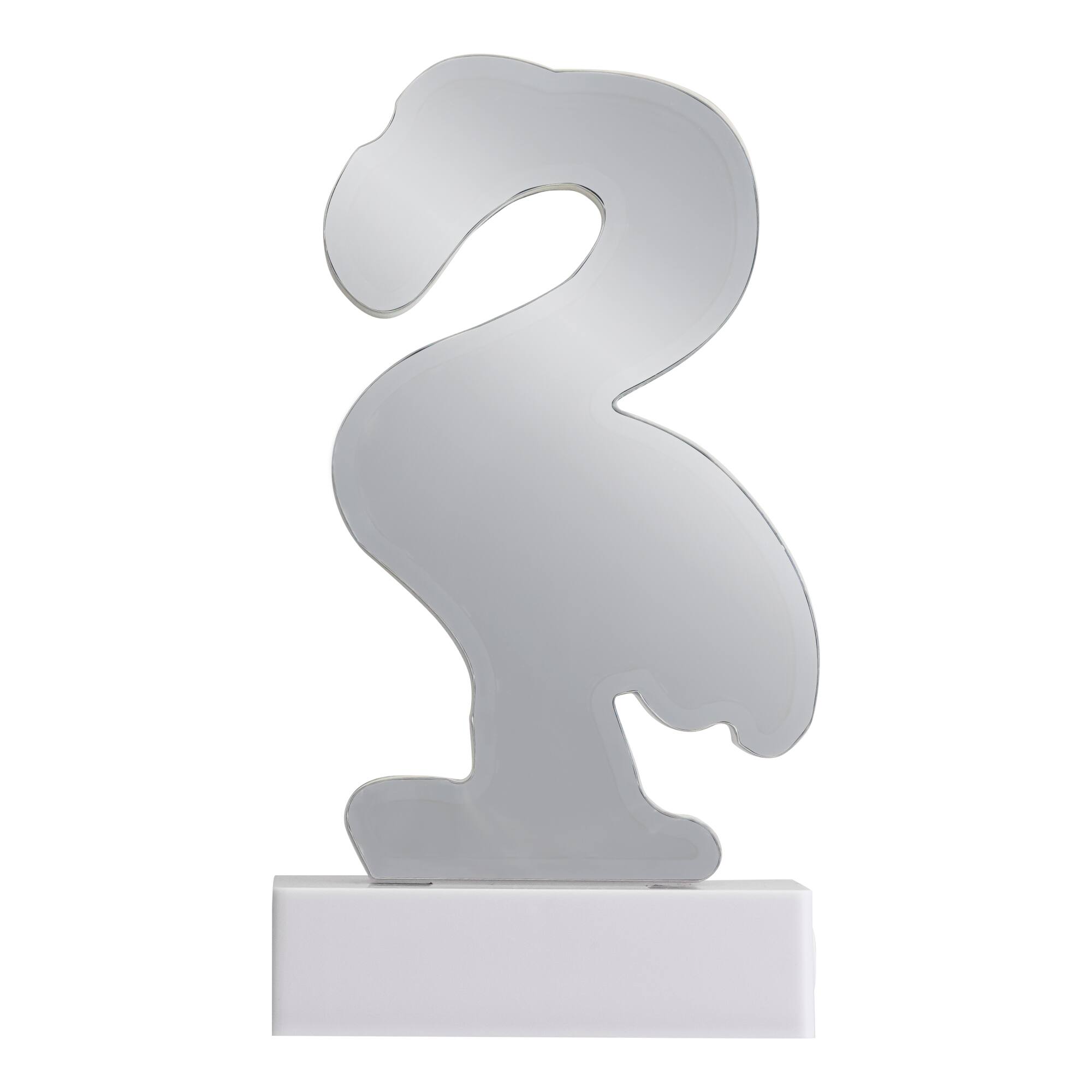 Alt View 6. Northlight - LED Lighted 3D Flamingo Infinity Mirror - 8" - Pink.