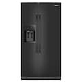 Whirlpool - 36 in. Wide 21 cu. ft. Side-by-Side Counter-Depth Refrigerator with In-Door Ice & Water - Black