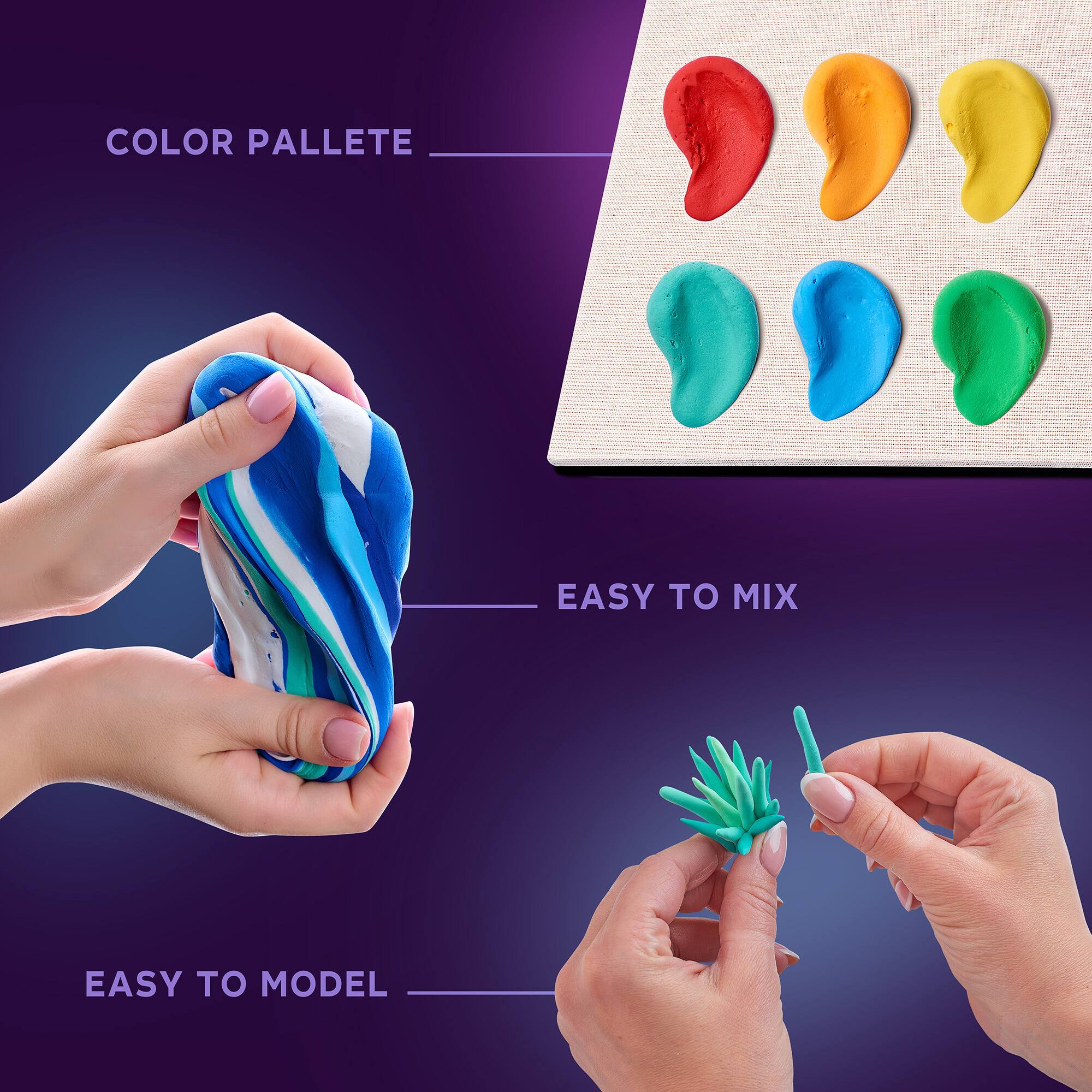COLOR PALETTE  
EASY TO MIX  
EASY TO MODEL