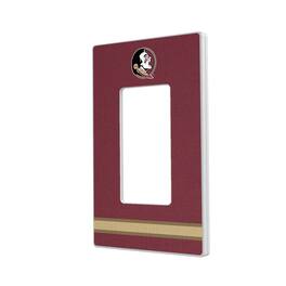 Keyscaper - Florida State Seminoles Stripe Design Single Rocker Light Switch Plate - Multicolor