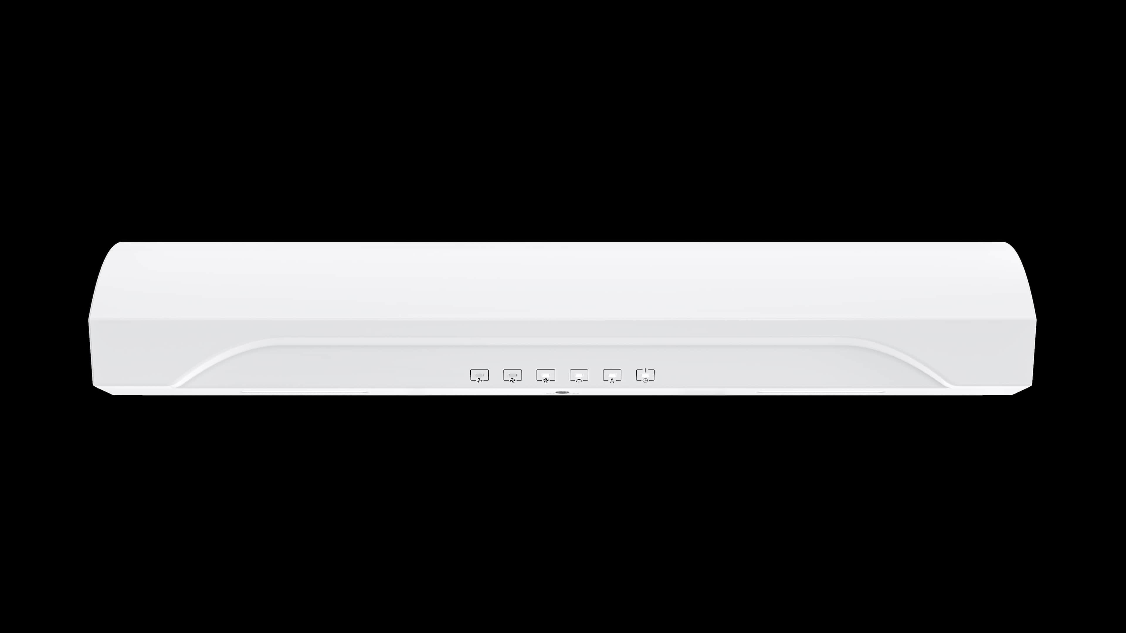 Broan - 30 inches - Convertible - Under cabinet Range Hood - White - Front_Zoom