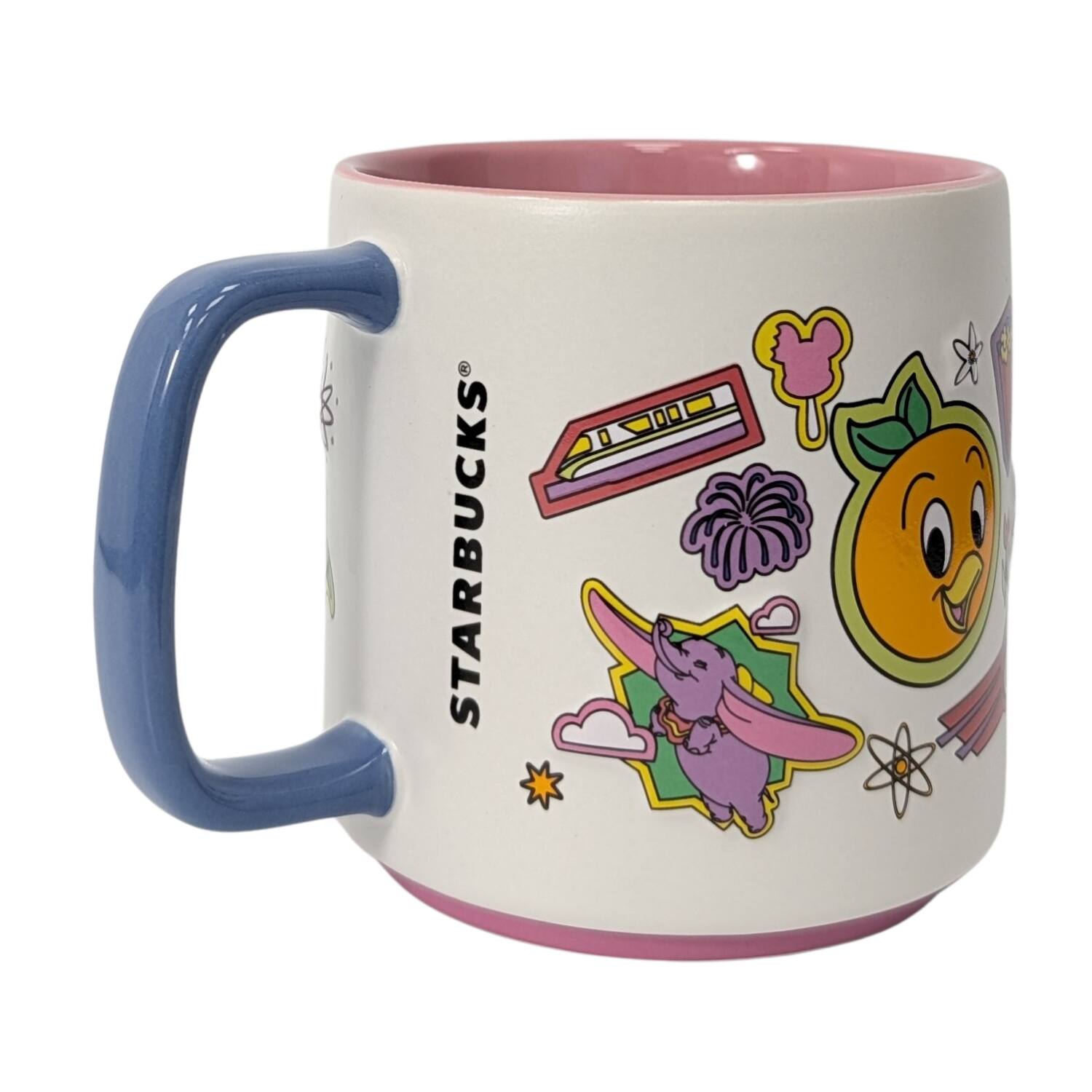 Back. Starbucks - Starbucks Discovery Series Magic Kingdom Ceramic Mug, 14 Oz - Pink.