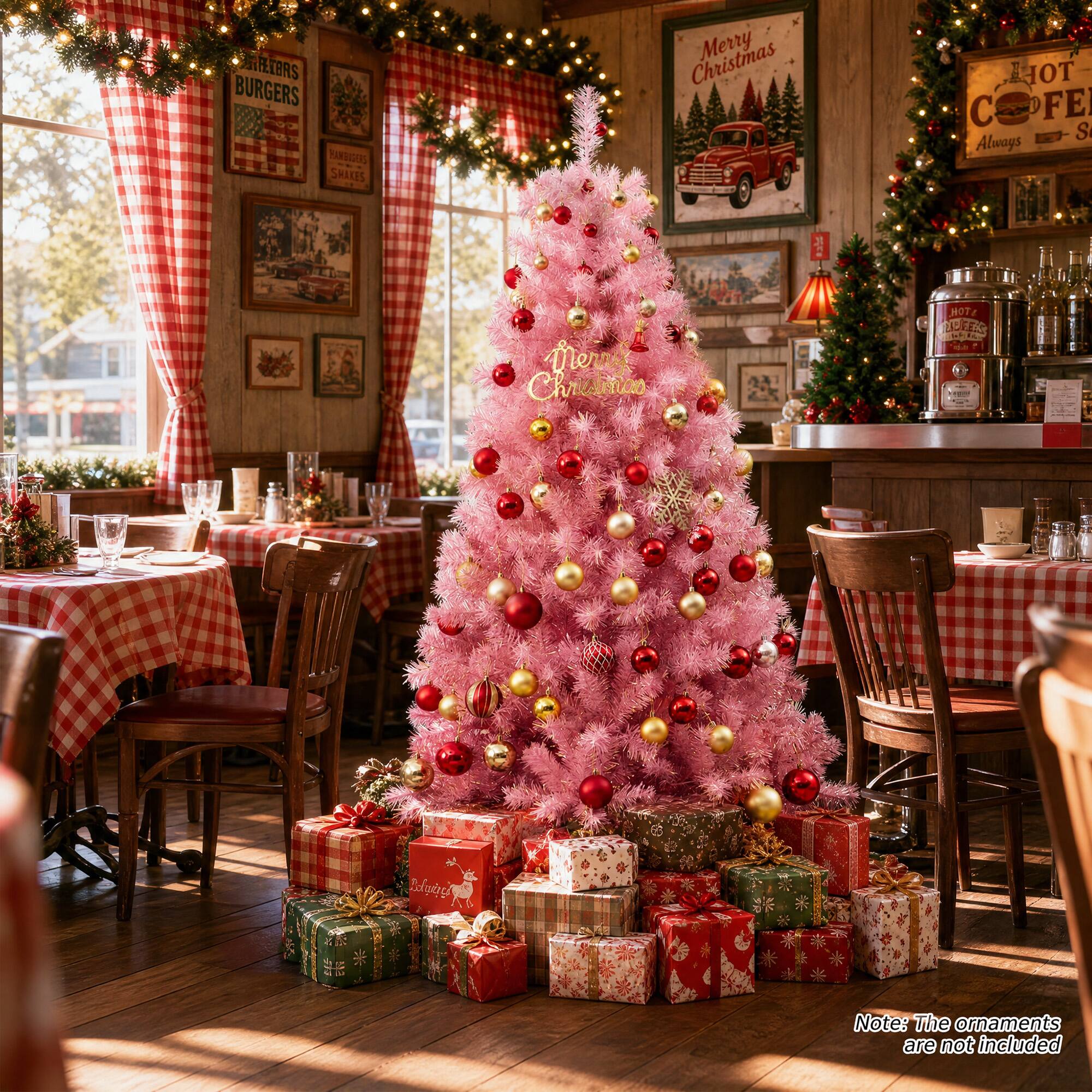 FIEBAS BURGERS HANBUSERS SHAKES  
Christmas Merry  
FE S Always  
Mores Chrission  
DECO  
Bokweight