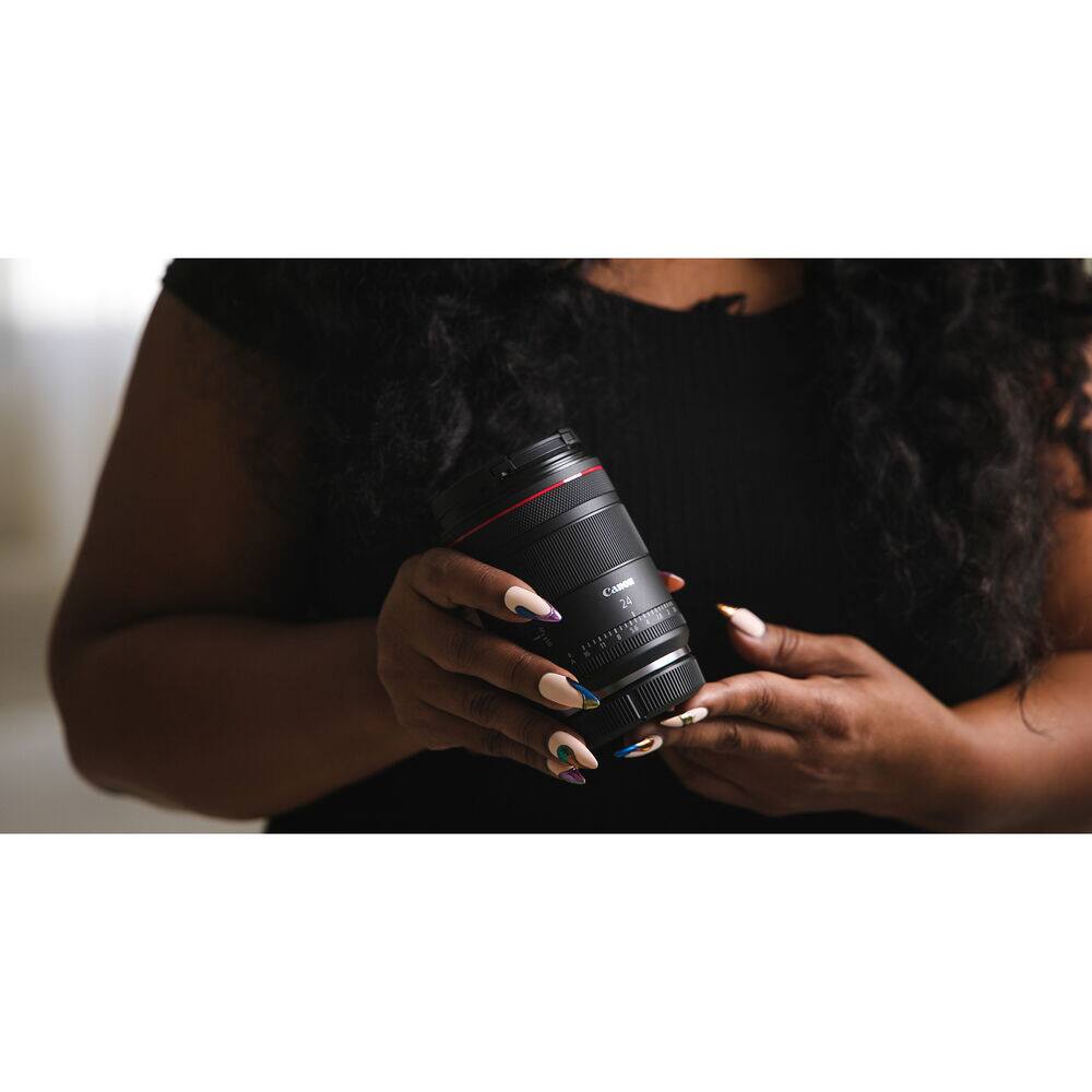 Alt View 6. Canon - Canon RF 24mm f/1.4 L VCM Wide-Angle Lens (Canon RF) + Lens Filter Kit + More - Black.