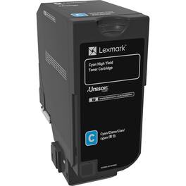 Lexmark - Original Toner Cartridge - Laser - High Yield - 16000 Pages - Cyan