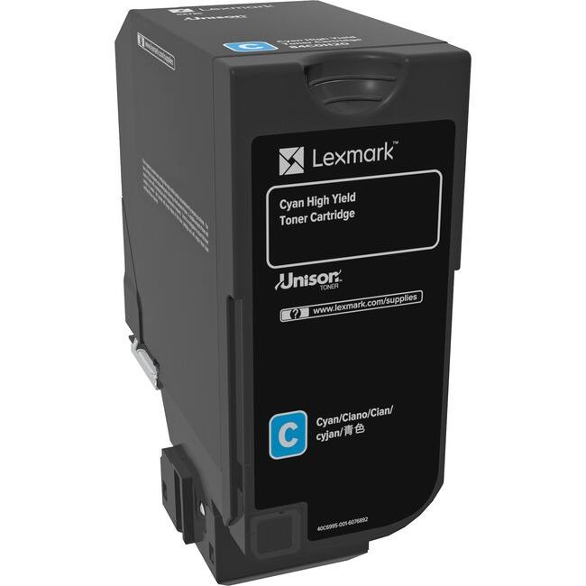 Lexmark High Yield Cyan Toner Cartridge Unison TONER  
www.lexmark.com/supplies  
Cyan/Ciano/Cian/ Cyan/cyjan/青色  
4000995-001-6076892