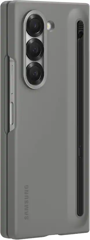 Samsung Galaxy Z Fold 6 S Pen Phone Case, Protective Cover with Built-in S Pen Holder Slot I Color: Gray Samsung Galaxy Z Fold 6 S Pen Phone Case, Protective Cover with Built-in S Pen Holder Slot I Color: Gray