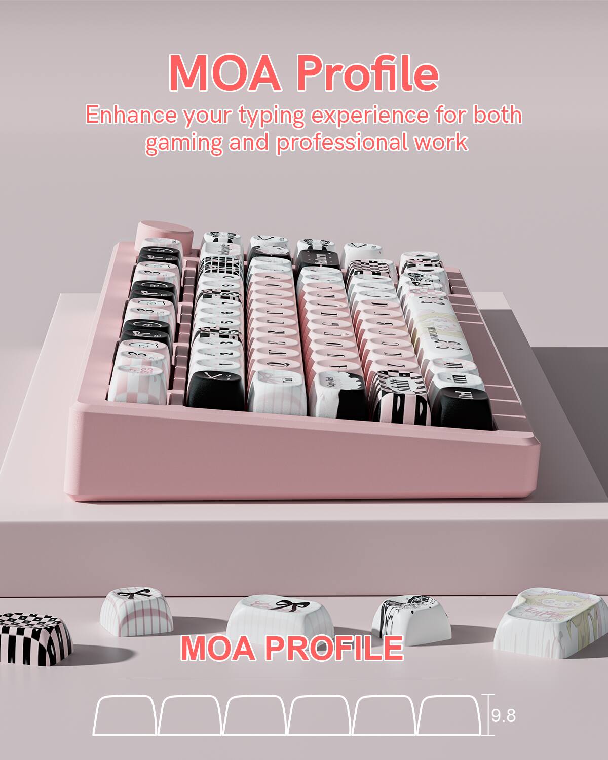 MOA Profile  
Enhance your typing experience for both gaming and professional work  

MOA PROFILE L7  
9.8