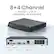 8+4 Channel
8 Wired + 4 Wi-Fi
EXPANDABLE 4K WIRED NVR
- On/Off Switch
- LAN Port
- PoE Ports
- Power Input
- eSATA Port
- HDMI Port
- Audio Out
- VGA Port
- USB Port