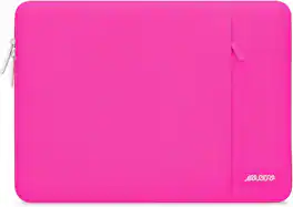 mosiso - Laptop Case 13-13.3 inch Laptop Sleeve Fit with MacBook Air/Pro 13/Pro 14 HP Dell ASUS Lenovo Sleeve Bag with Pocket - Bright Rose
