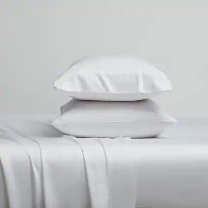 Front. Kathy Ireland - Kathy Ireland 300 Thread Count Bamboo 2 Piece Pillowcases - White.