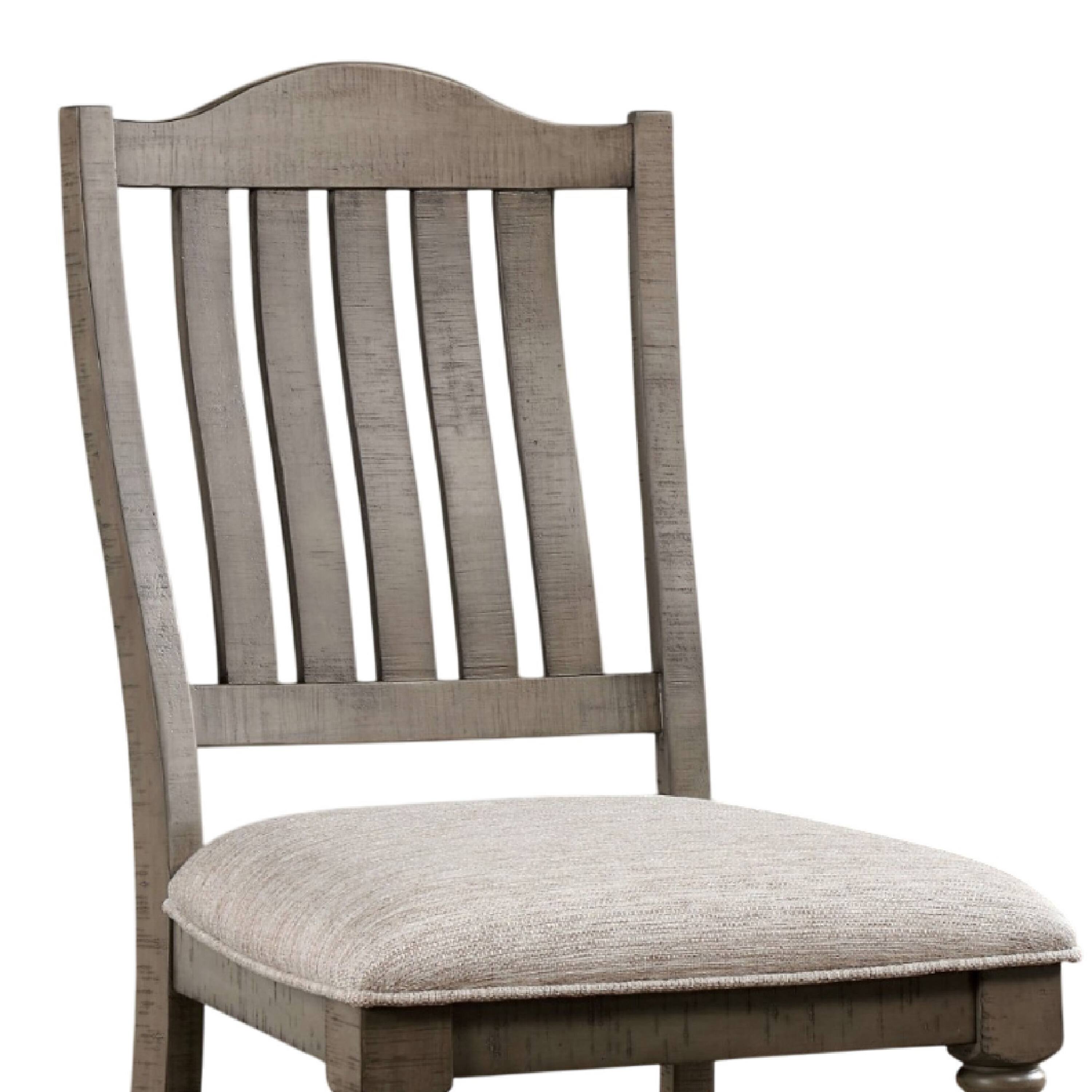 Alt View 2. Manhattan Lane - Cay Side Dining Chair Set of 2, Turned Legs, Curved Back - Antique Gray, Gray.