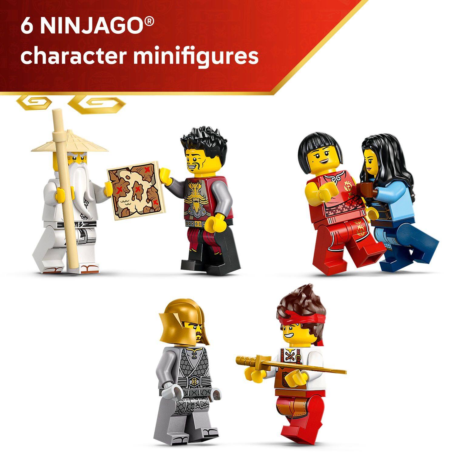 6 NINJAGO® character minifigures
