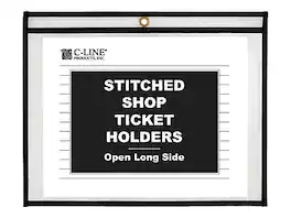 C-line - Vinyl Job Ticket Holders, 8-1/2" x 11", 25/Pack - Clear