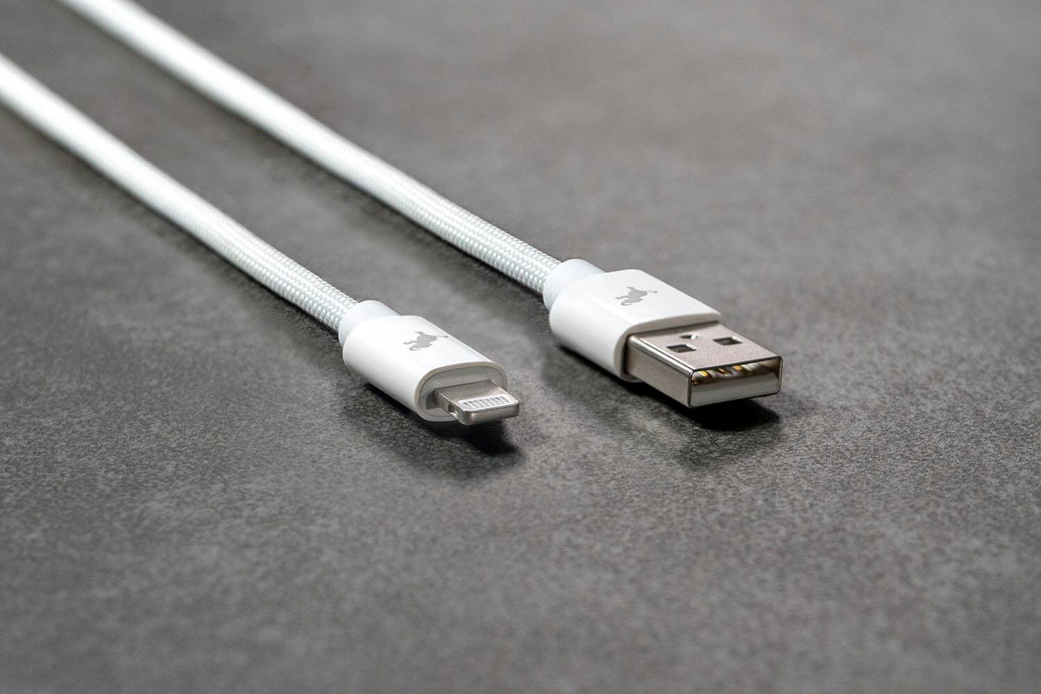 Alt View 7. Nimble - Powerknit USB-A to Lightning Cable 1M/3.3FT MFi Certified for iPhone 14–6, iPad & AirPods, Durable Charging Cord - White.