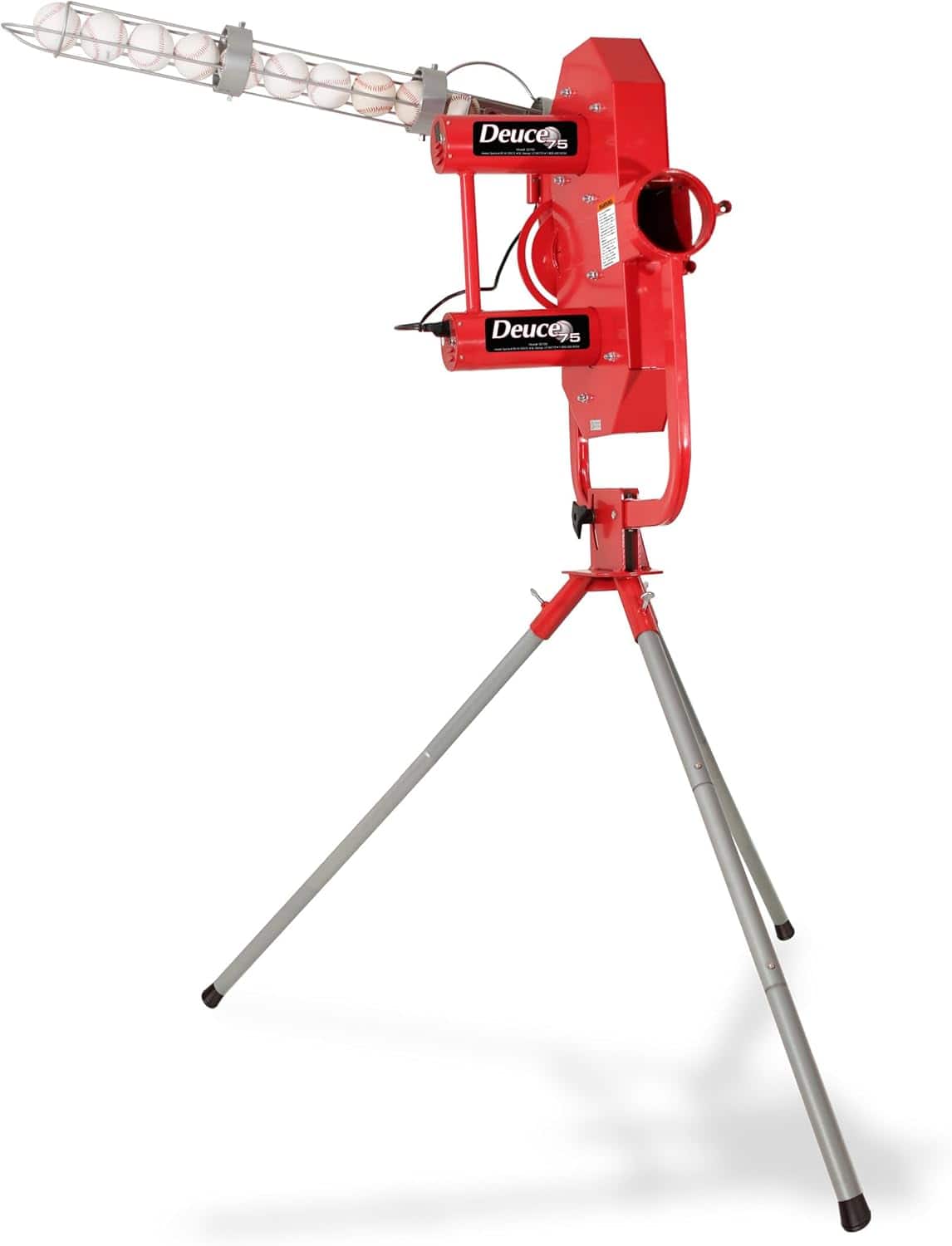 Amber Sporting Goods - Heater Sports Deuce 75 MPH Adjustable Baseball Pitching Machine with Automatic Ball Feeder - Multicolor price history on PriceWatchPro