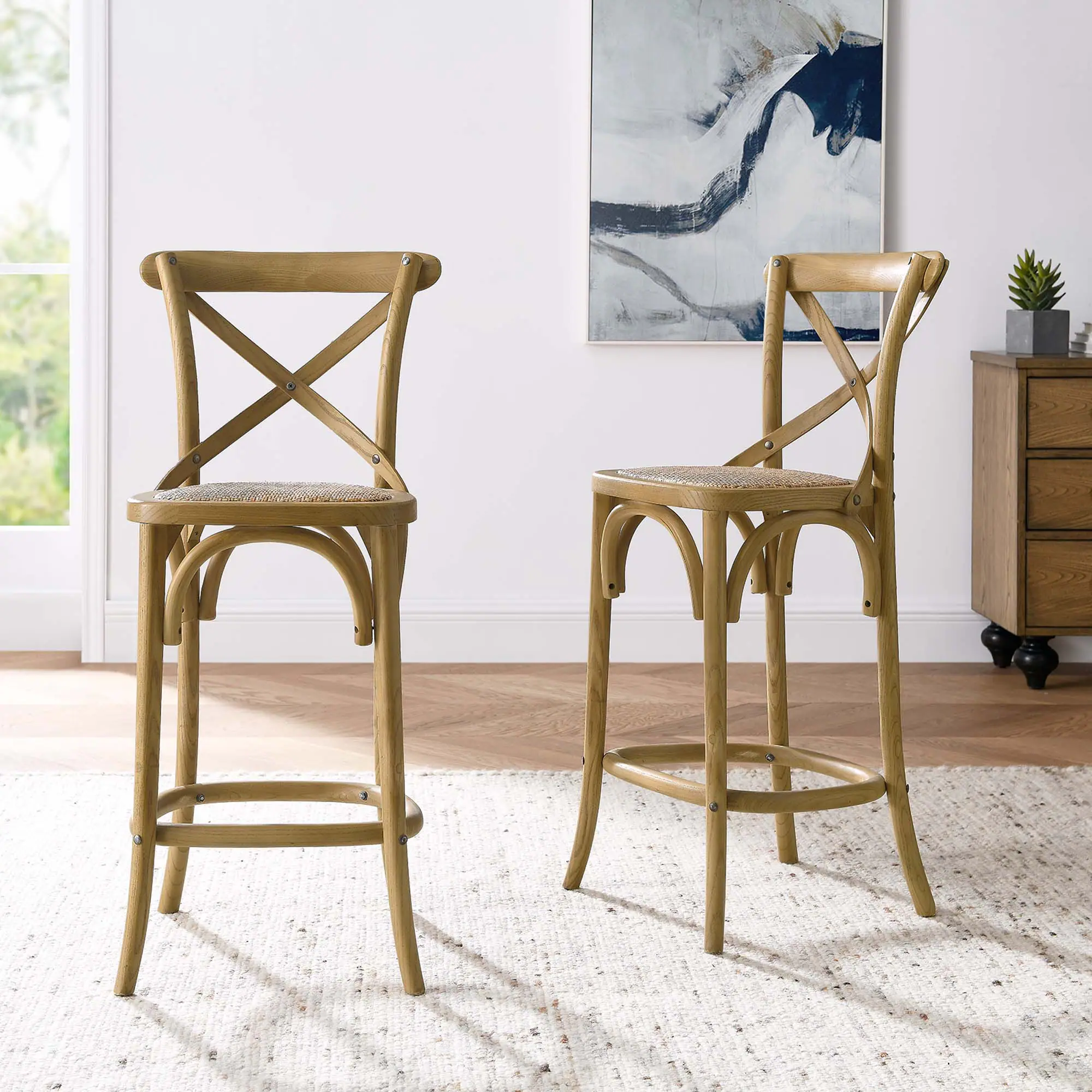 Alt View 8. Modway - Gear Counter Stool by Modway - Brown.