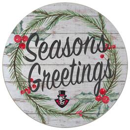 Jardine - Austin Peay State Governors 20'' x 20'' Season's Greetings Circle - White