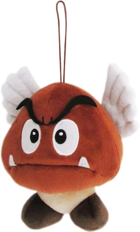 Alt View 1. Little Buddy - Super Mario All Star Collection 5.5 Inch Plush | Paragoomba - Brown.