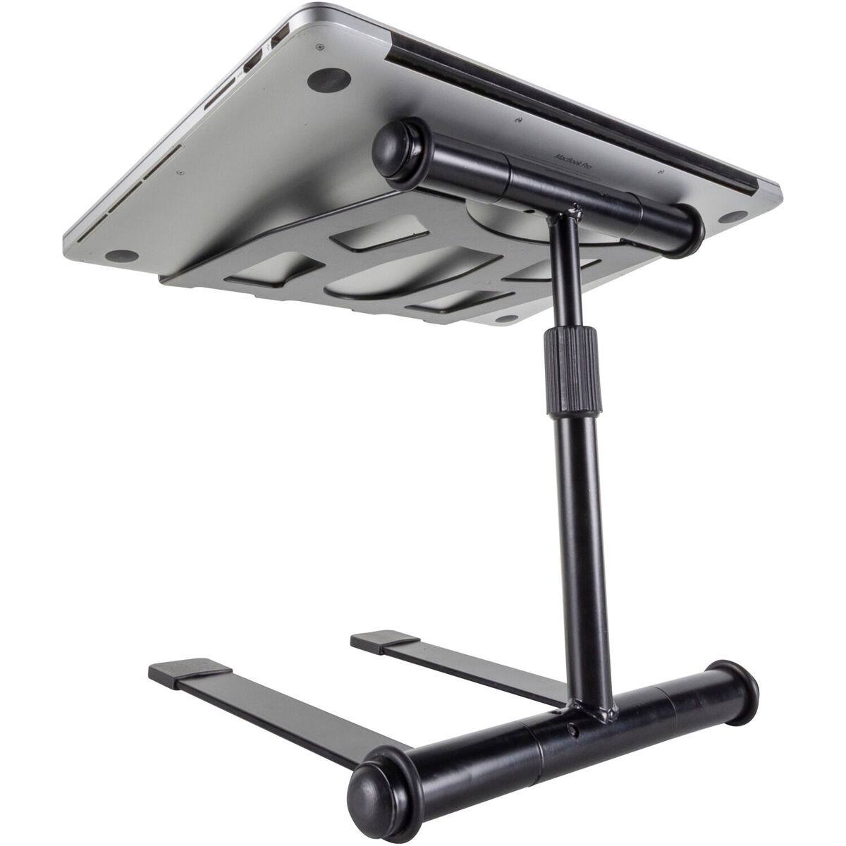 Alt View 8. Headliner - Noho Laptop Stand for Laptops up to 17", Adjustable Rotating Steel Stand with Tilt Function and Fold-Flat Design - Black.