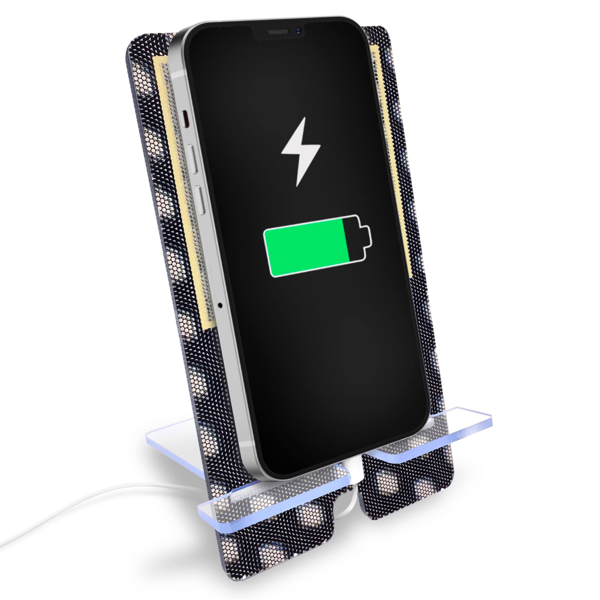 Alt View 1. LDM Company - New Orleans Saints 5D Printed Phone Stand - Gold.