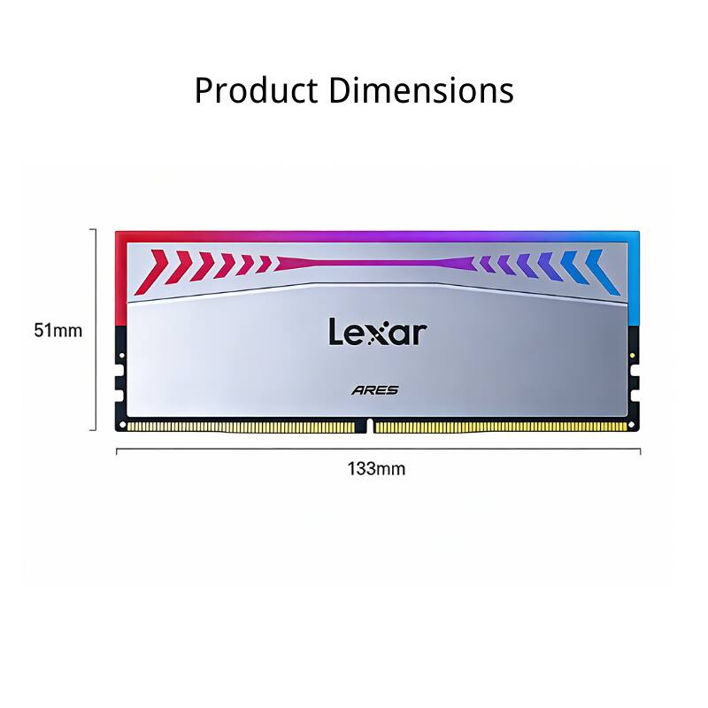 Product Dimensions  
51mm x 133mm  
Lexar ARES