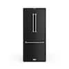 Front. Thor Kitchen - 30 in. Wide Gordon Ramsay Series by Thor Kitchen 17.5 Cu. Ft. Counter Depth Refrigerator with Stainless Steel Hardware - Black.